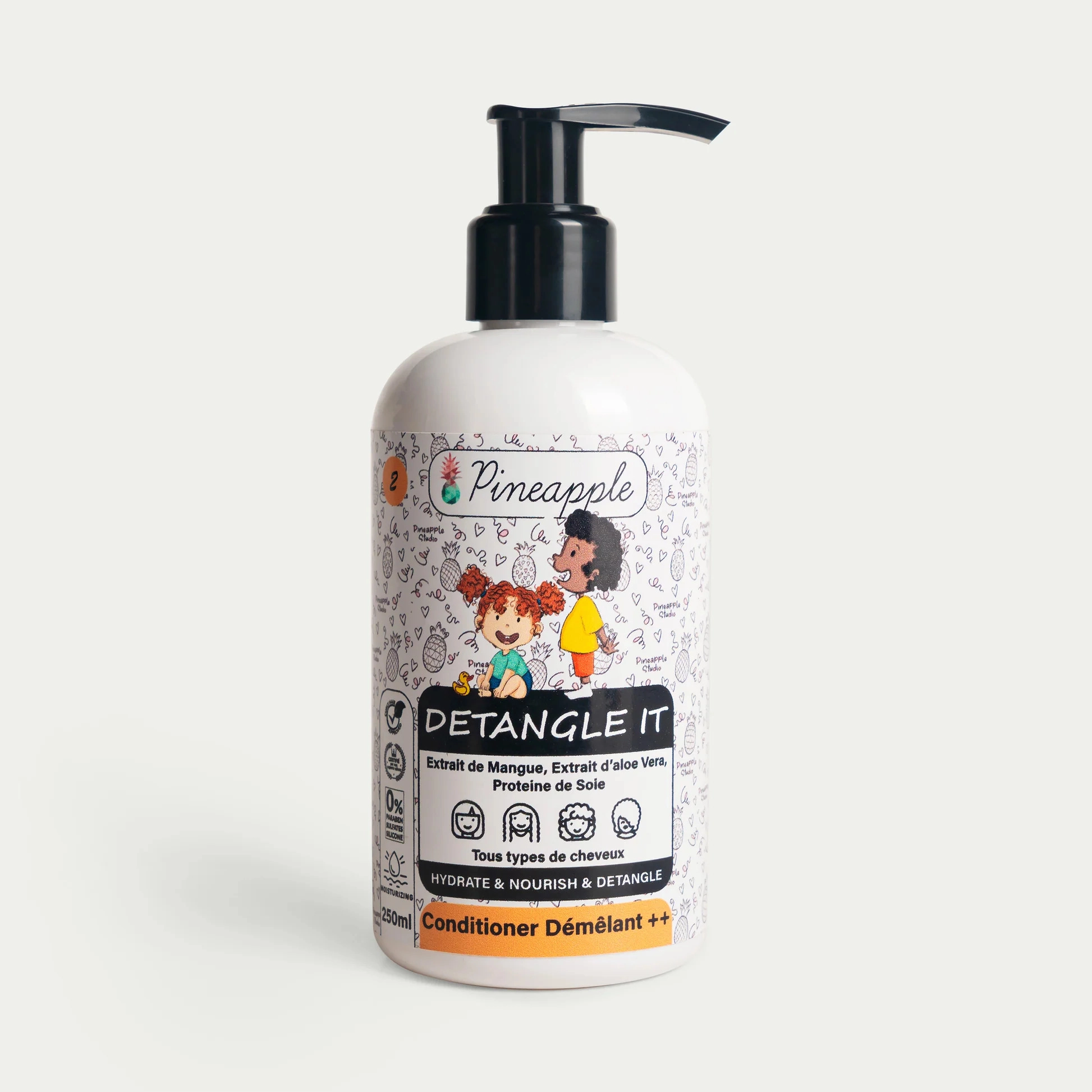 PINEAPPLE CONDITIONER DÉMÊLANT KIDS DETANGLE IT