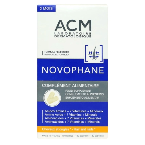 ACM Novophane Cheveux et Ongles 180 Gélules